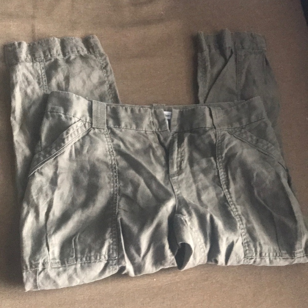 Brown khaki capris